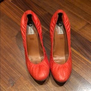 Lanvin Wedge Red